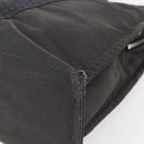 HERMES Her Line MM Hand Bag Canvas Gray Auth th6407-12