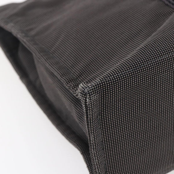 HERMES Her Line MM Hand Bag Canvas Gray Auth th6407