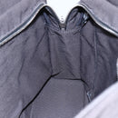 HERMES Her Line MM Hand Bag Canvas Gray Auth th6407-17