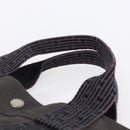 HERMES Her Line MM Hand Bag Canvas Gray Auth th6407-8