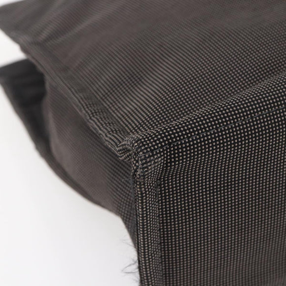 HERMES Her Line MM Hand Bag Canvas Gray Auth th6408