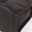 HERMES Her Line MM Hand Bag Canvas Gray Auth th6408-16