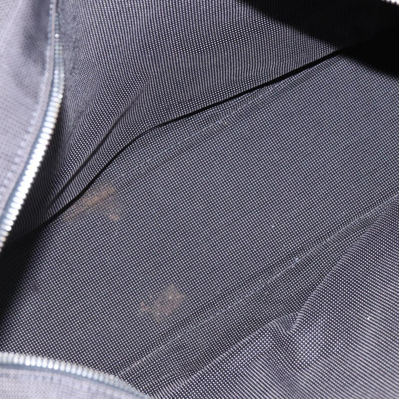 HERMES Her Line MM Hand Bag Canvas Gray Auth th6408