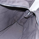 HERMES Her Line MM Hand Bag Canvas Gray Auth th6408-18
