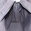 HERMES Her Line MM Hand Bag Canvas Gray Auth th6408-19