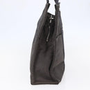 HERMES Her Line MM Hand Bag Canvas Gray Auth th6408-4
