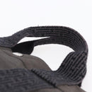 HERMES Her Line MM Hand Bag Canvas Gray Auth th6408-14