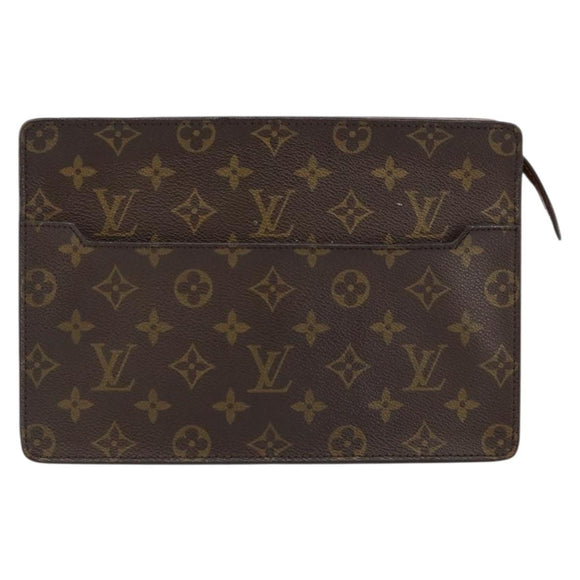 LOUIS VUITTON Monogram Pochette Homme Clutch Bag M51795 LV Auth th6411