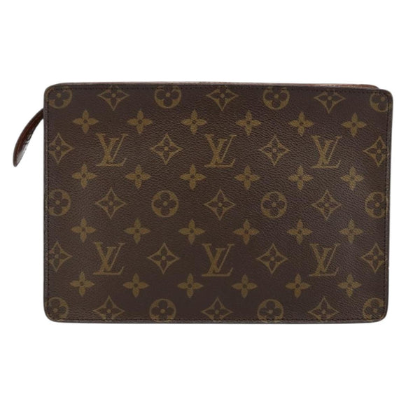 LOUIS VUITTON Monogram Pochette Homme Clutch Bag M51795 LV Auth th6411