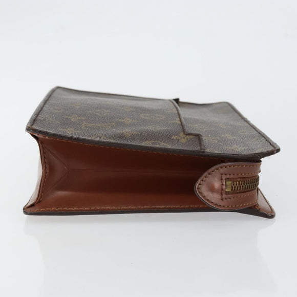 LOUIS VUITTON Monogram Pochette Homme Clutch Bag M51795 LV Auth th6411