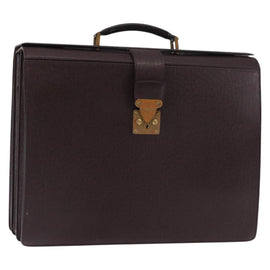 LOUIS VUITTON Taiga Leather Ural Briefcase Acajou M30026 LV Auth th6414