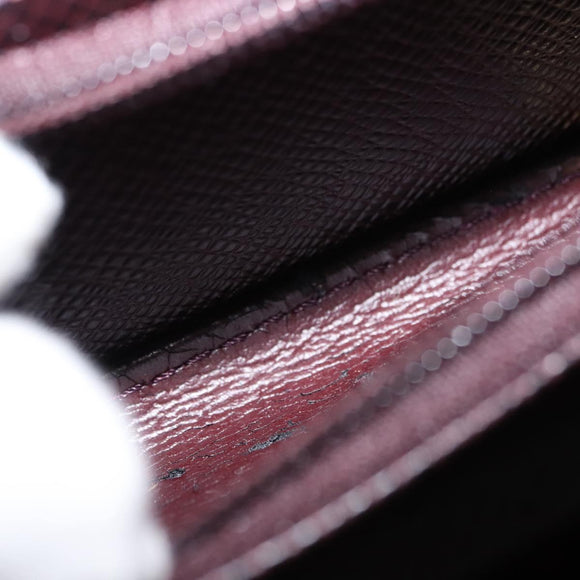 LOUIS VUITTON Taiga Leather Ural Briefcase Acajou M30026 LV Auth th6414