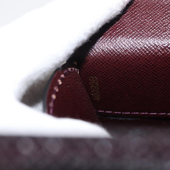 LOUIS VUITTON Taiga Leather Ural Briefcase Acajou M30026 LV Auth th6414