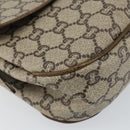 GUCCI GG PLUS Canvas Shoulder Bag PVC Leather Beige Auth th6415-14