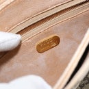 GUCCI GG PLUS Canvas Shoulder Bag PVC Leather Beige Auth th6415-18