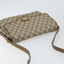 GUCCI GG PLUS Canvas Shoulder Bag PVC Leather Beige Auth th6415-6