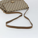 GUCCI GG PLUS Canvas Shoulder Bag PVC Leather Beige Auth th6415-7