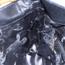 GUCCI Bamboo Shoulder Bag Leather 2way Black Auth th6418-20