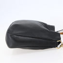 GUCCI Bamboo Shoulder Bag Leather 2way Black Auth th6418-5