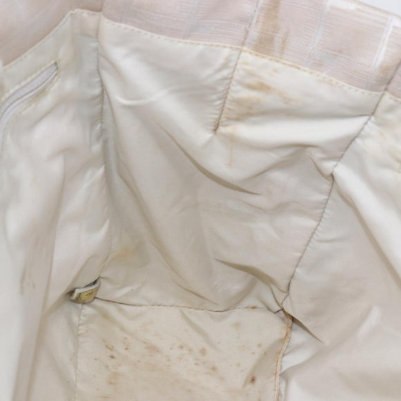 CHANEL New travel line Tote Bag Nylon Beige CC Auth th6420