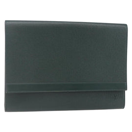LOUIS VUITTON Taiga Leather Clutch Bag Epicea MI0924 LV Auth th6424