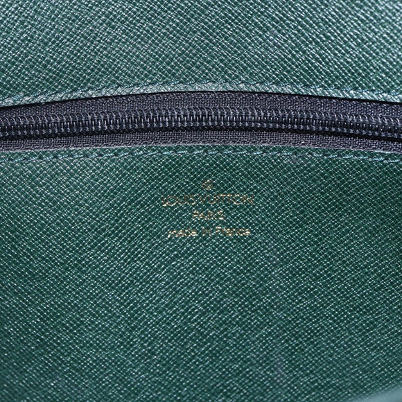 LOUIS VUITTON Taiga Leather Clutch Bag Epicea MI0924 LV Auth th6424