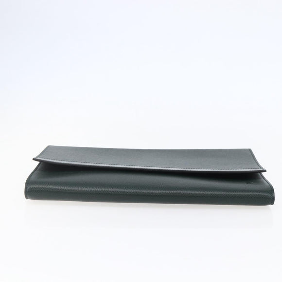 LOUIS VUITTON Taiga Leather Clutch Bag Epicea MI0924 LV Auth th6424