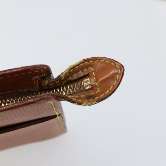 LOUIS VUITTON Epi Pochette Homme Clutch Bag Brown M52528 LV Auth th6427