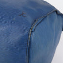 LOUIS VUITTON Epi Keepall 60 Boston Bag Old model Blue M42945 LV Auth th6430-9