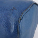 LOUIS VUITTON Epi Keepall 60 Boston Bag Old model Blue M42945 LV Auth th6430-15