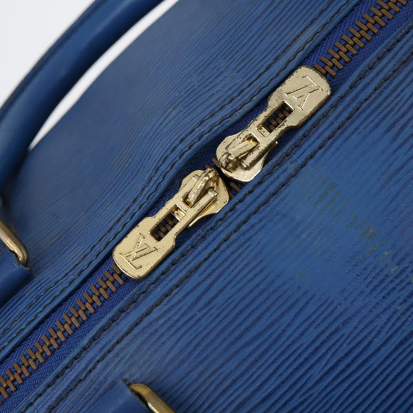 LOUIS VUITTON Epi Keepall 60 Boston Bag Old model Blue M42945 LV Auth th6430