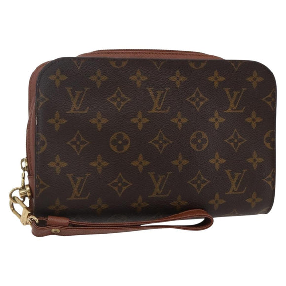 LOUIS VUITTON Monogram Orsay Clutch Bag M51790 LV Auth th6434