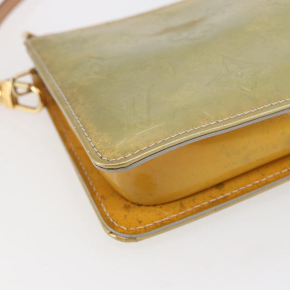 LOUIS VUITTON Monogram Vernis Lexington Accessory Pouch Grau M91056 Auth th6444