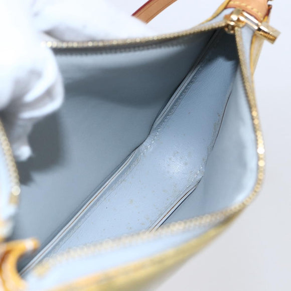 LOUIS VUITTON Monogram Vernis Lexington Accessory Pouch Grau M91056 Auth th6444