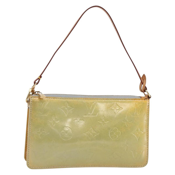 LOUIS VUITTON Monogram Vernis Lexington Accessory Pouch Grau M91056 Auth th6444