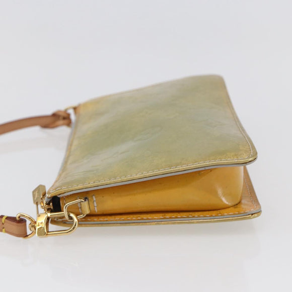 LOUIS VUITTON Monogram Vernis Lexington Accessory Pouch Grau M91056 Auth th6444