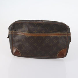 LOUIS VUITTON Gucci Monogram GG Canvas Clutch Bag 3Set Beige LV Auth th6448 - 0