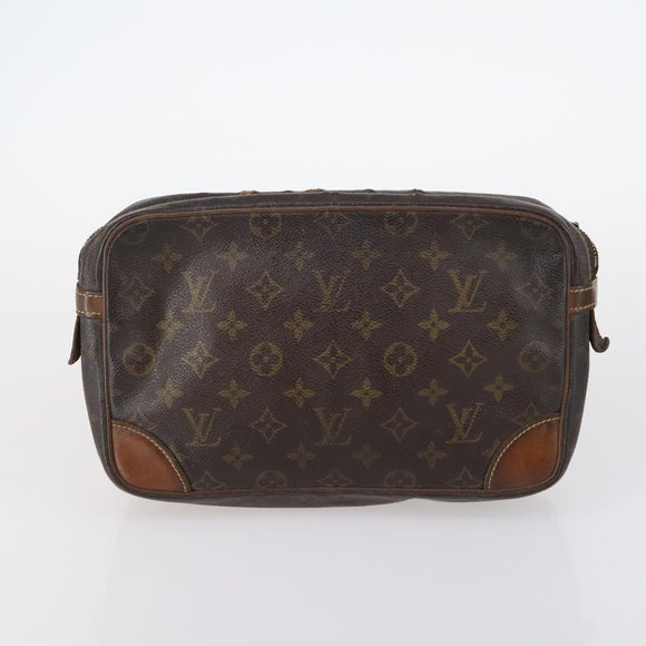 LOUIS VUITTON Gucci Monogram GG Canvas Clutch Bag 3Set Beige LV Auth th6448