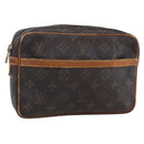 LOUIS VUITTON Monogram Compiegne 23 Clutch Bag M51847 LV Auth th6451-1