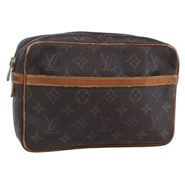 LOUIS VUITTON Monogram Compiegne 23 Clutch Bag M51847 LV Auth th6451