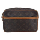 LOUIS VUITTON Monogram Compiegne 23 Clutch Bag M51847 LV Auth th6451-13