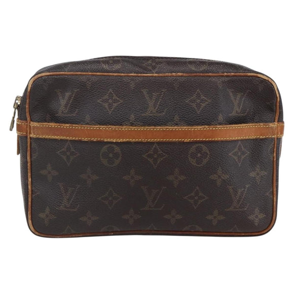 LOUIS VUITTON Monogram Compiegne 23 Clutch Bag M51847 LV Auth th6451