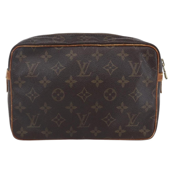 LOUIS VUITTON Monogram Compiegne 23 Clutch Bag M51847 LV Auth th6451