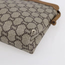 GUCCI GG Plus Supreme Shoulder Bag PVC Beige Gold Auth th6453-10