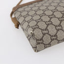 GUCCI GG Plus Supreme Shoulder Bag PVC Beige Gold Auth th6453-13