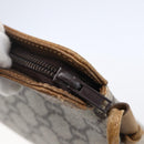 GUCCI GG Plus Supreme Shoulder Bag PVC Beige Gold Auth th6453-15