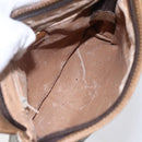 GUCCI GG Plus Supreme Shoulder Bag PVC Beige Gold Auth th6453-18