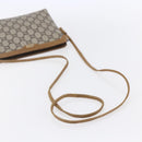 GUCCI GG Plus Supreme Shoulder Bag PVC Beige Gold Auth th6453-7