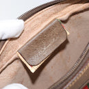 GUCCI GG Supreme Web Sherry Line Clutch Bag PVC Beige Gold 89 01 012 Auth th6454-9