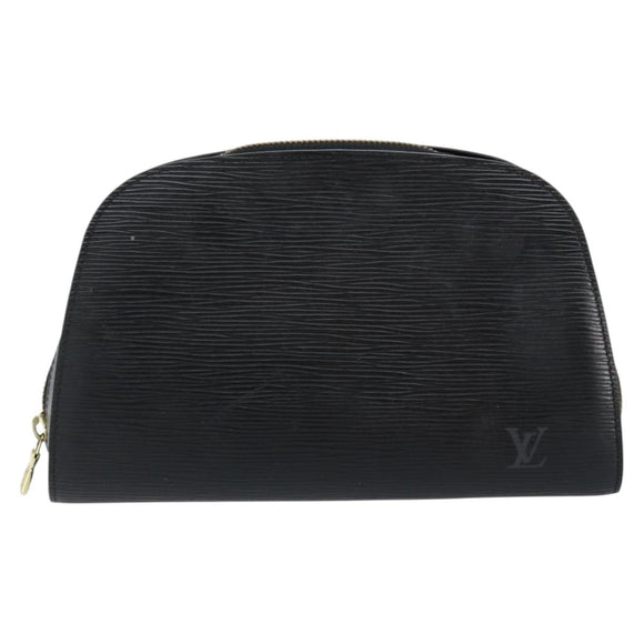 LOUIS VUITTON Epi Dauphine GM Cosmetic Pouch Black M48432 LV Auth th6458